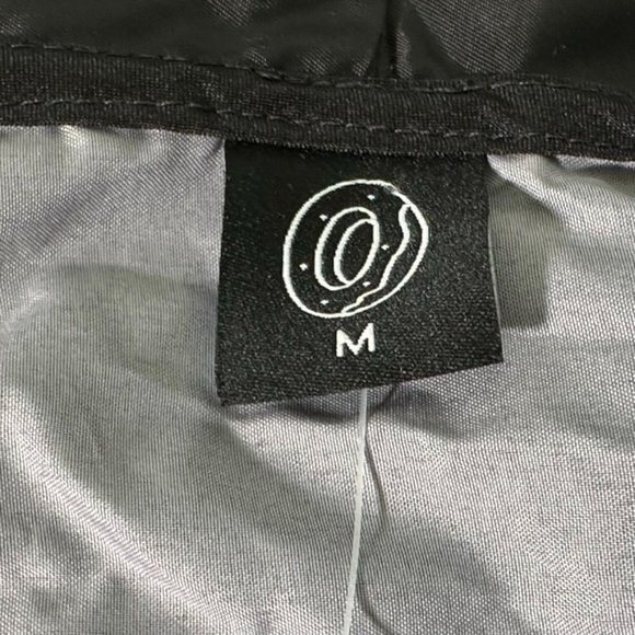 ODD FUTURE Jacket Anorak 1/4 Zip Hooded Windbreaker Mens MEDIUM Black Purple - Picture 4 of 8